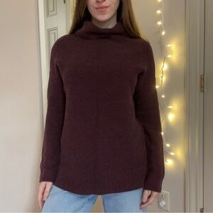 Dark Purple Old Navy Turtleneck Sweater
